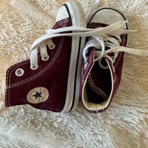 High top Converse All Star Maroon Toddler Shoes